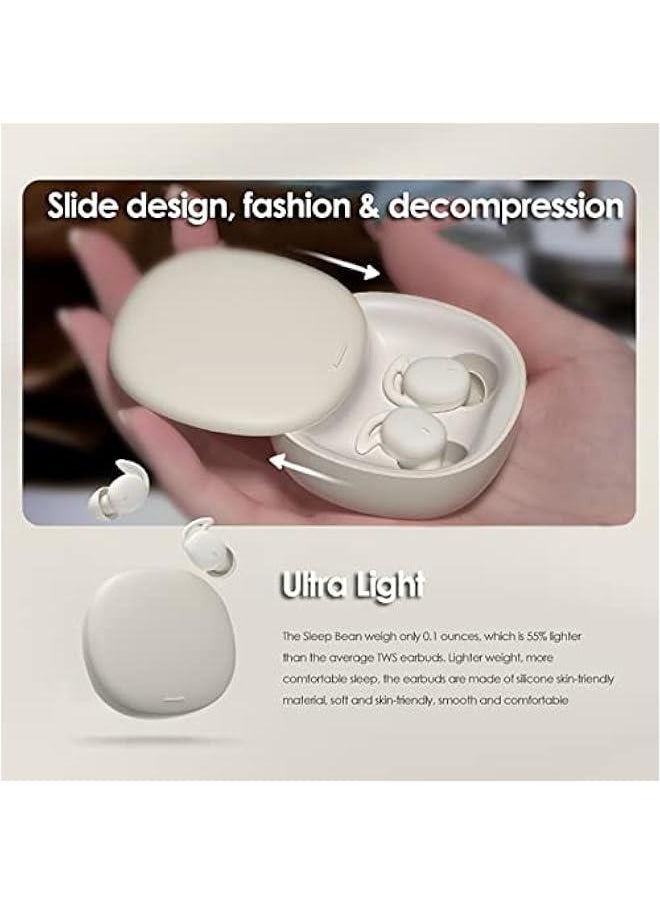 Sleep Earbuds Noise Cancelling for Sleeping Bluetooth Headphones Ultra Smallest Invisible Mini Hidden Wireless Ear Buds for Side Sleepers Quieton Tiny Sleepbuds Stereo HiFi Sound Earphones