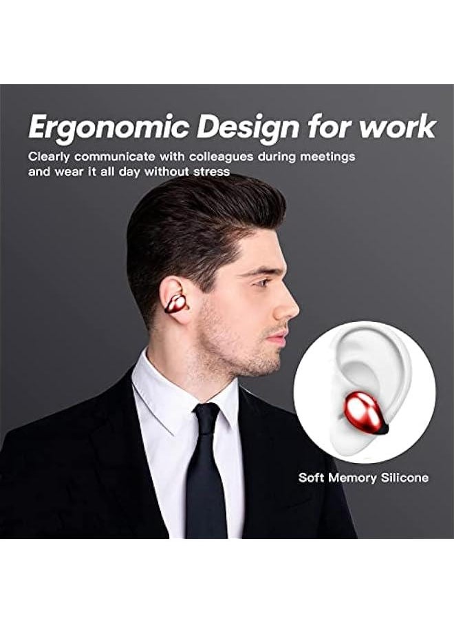 Wireless Ear Clip Bone Conduction Headphones Bluetooth Wireless Open Ear Earbuds with Earhook Earclip Bone Conduction Earbuds Head Set Waterproof Bone Conducting Ear Buds Induction Clip On Headphones