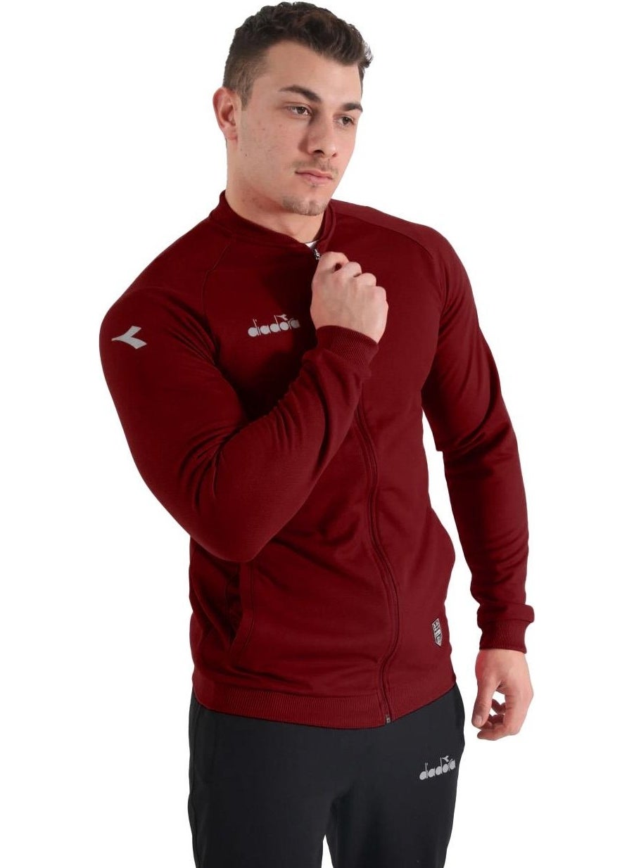 1040189 Nacce 22 Camp Tracksuit Claret Red