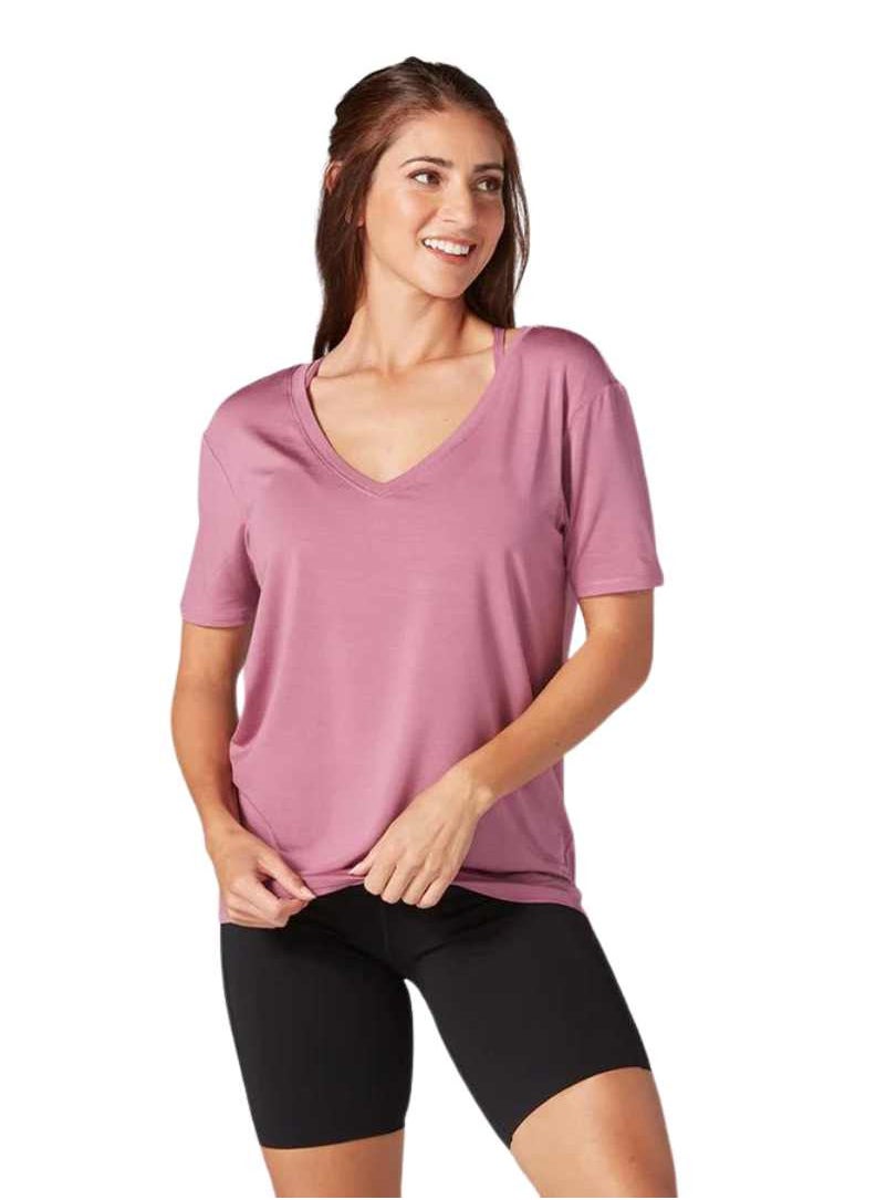 EVERYDAY V-NECK TEE BERRY SMALL