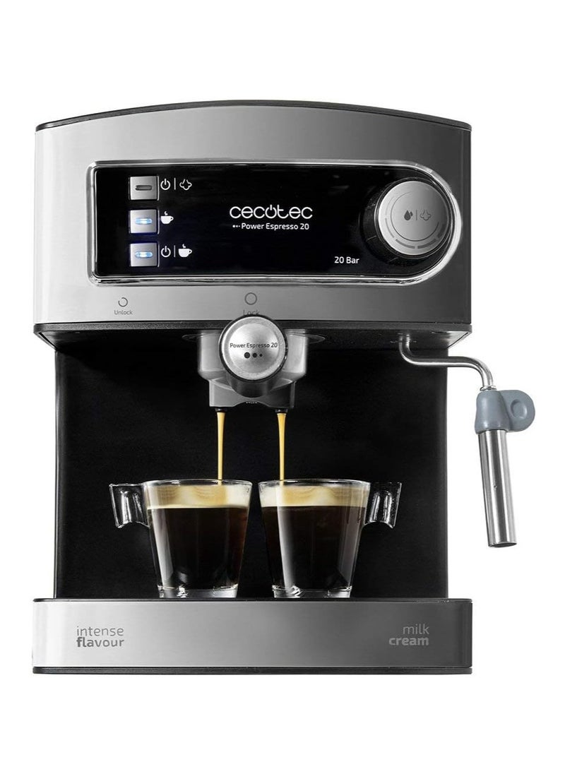 Espresso and Cappuccino Coffee Machine - 850W, 20 Bar Pressure