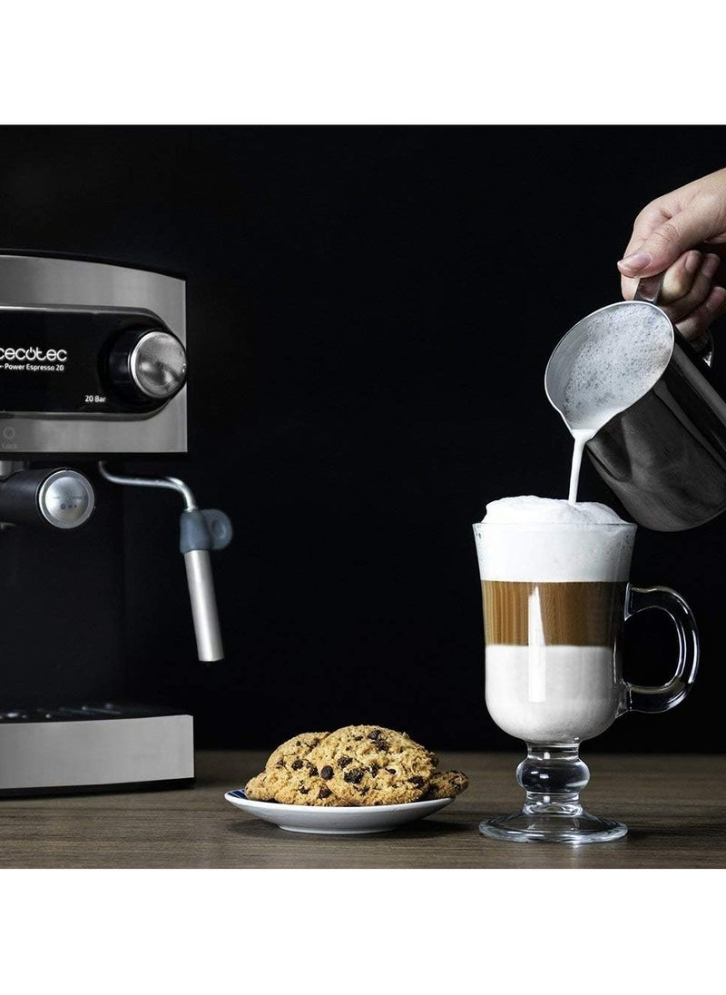 Espresso and Cappuccino Coffee Machine - 850W, 20 Bar Pressure