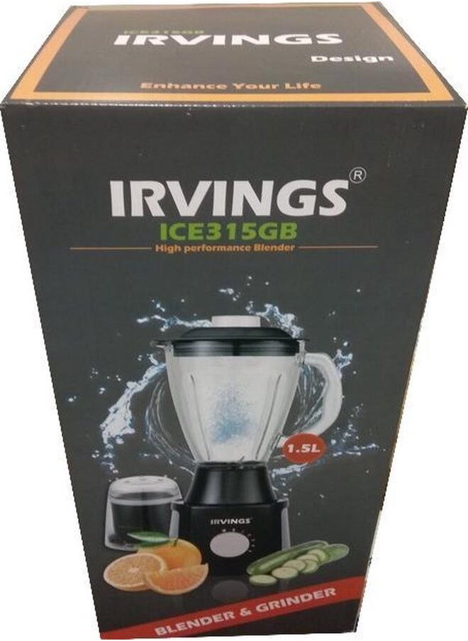 IRVINGS Blender And Grinder 400W Brand New IC315PB High Performance Blender