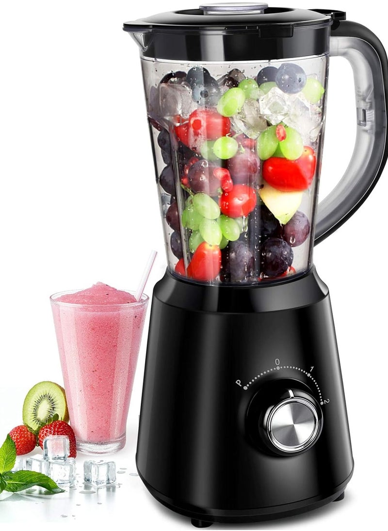 Smoothie Blenders for Kitchen – Easy Ice Crushing Blender for Smoothies & Frozen Fruit with 2 Speeds & Pulse Function, BPA-Free 50oz Capacity