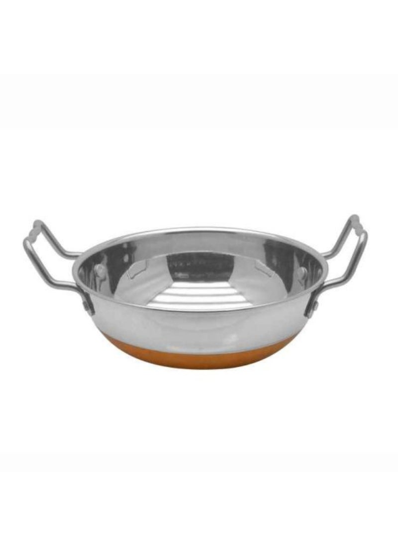 Copper Bottom Deep Cooking Pot Stir-Frying Sauteing (Kadai)