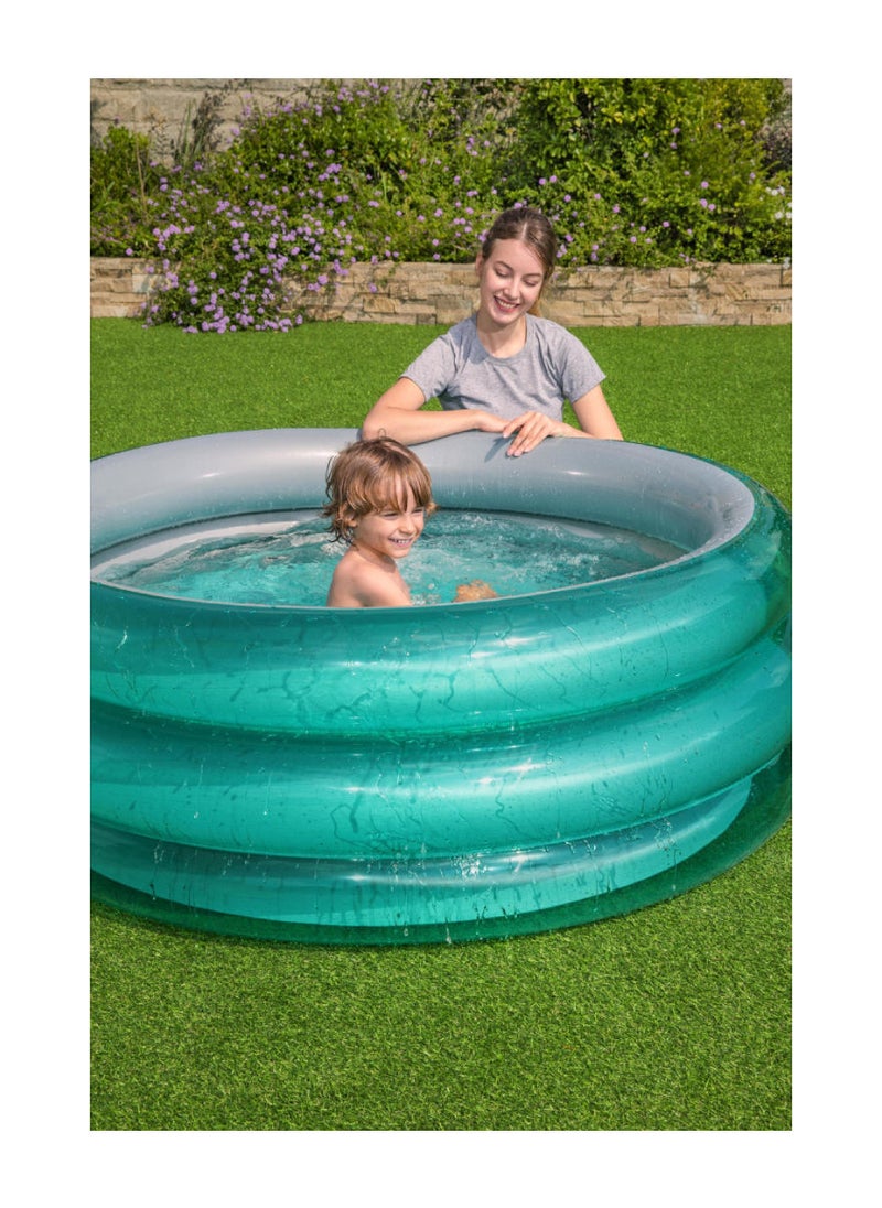 Big Metallic 3-ring Pool 150x53cm -26-51041