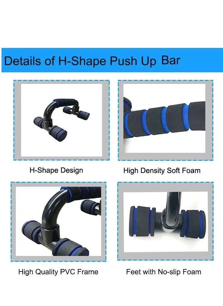 Portable Fitness Equipment Push-up Stand Bar Orange/Black