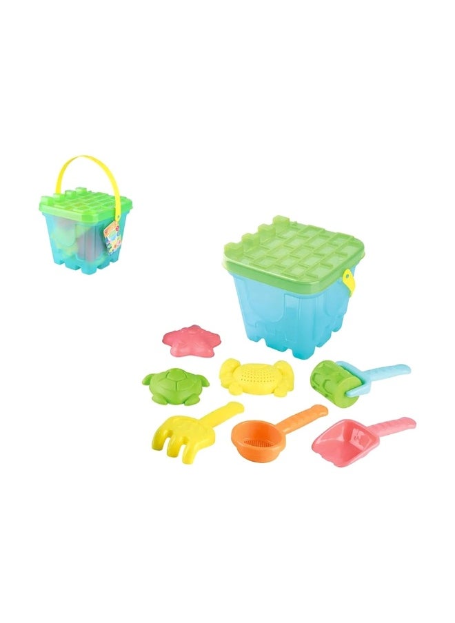 Playgo Sunny Beach Bucket Playset (9 Pieces)