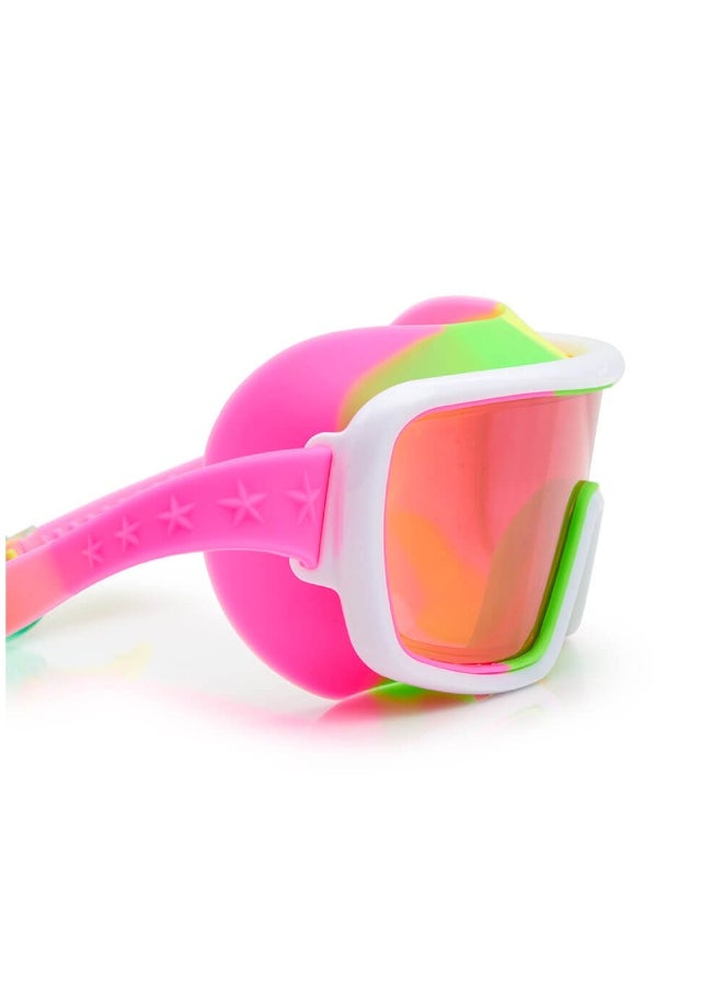 Multicolor Melon Chromatic Swim Goggles