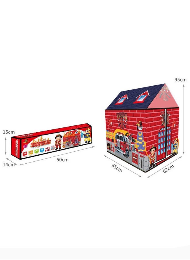 Children'S Tent Fire Station Indoor And Outdoor Play House Tent