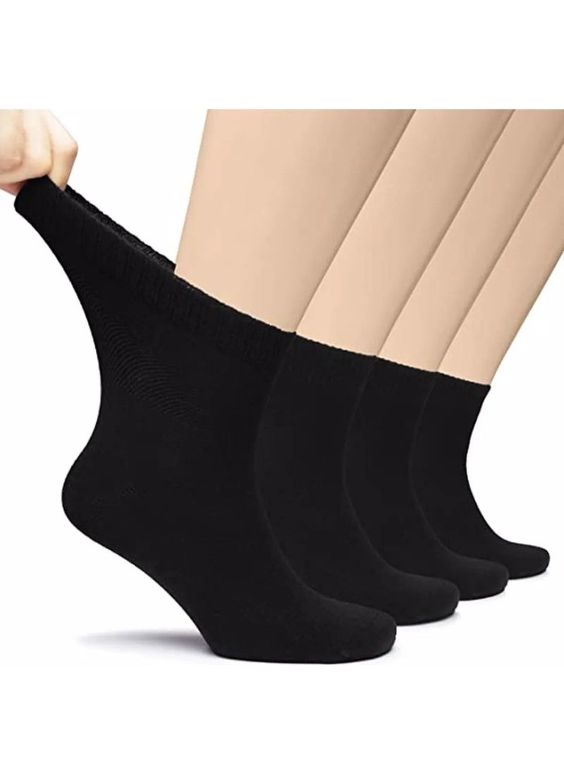 Women (36 - 40) Cotton Combed Cotton Socks Candy Socks Elasticless and Anti-Odor Socks 4 Pieces