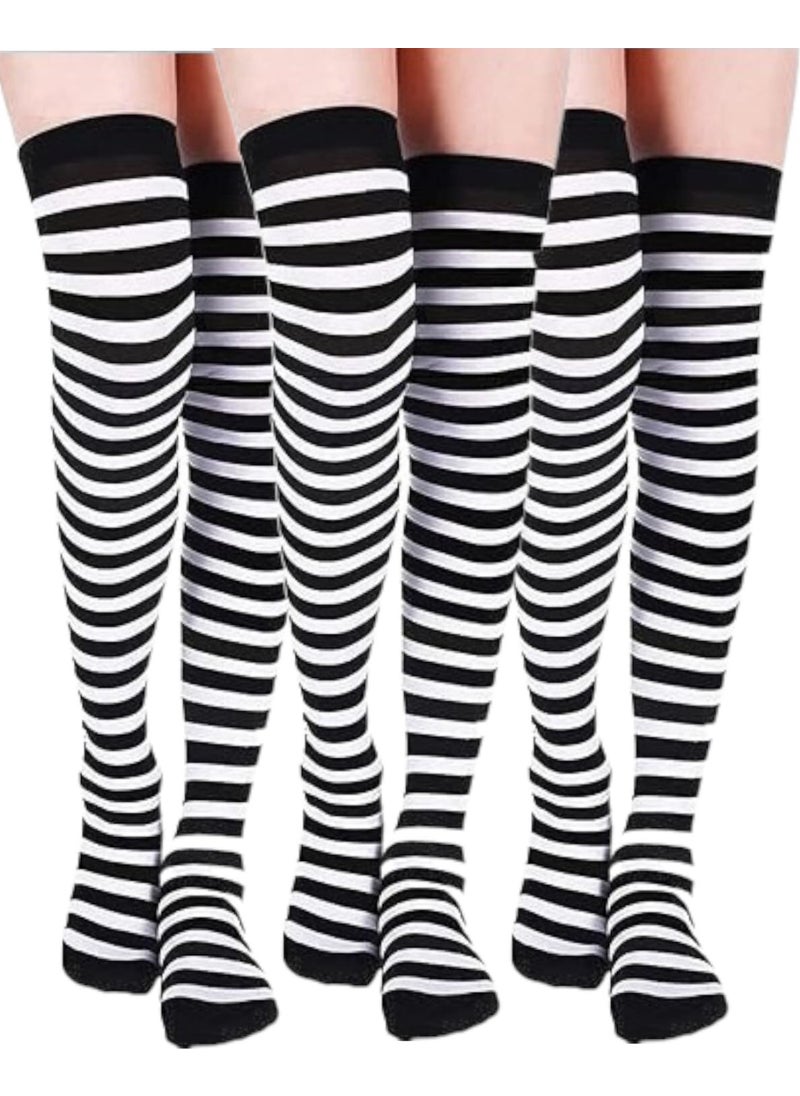 Cotton Knee Socks Set of 3