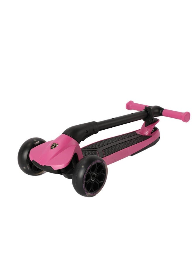 3-Wheel Folding Kick Scooter (Pink)