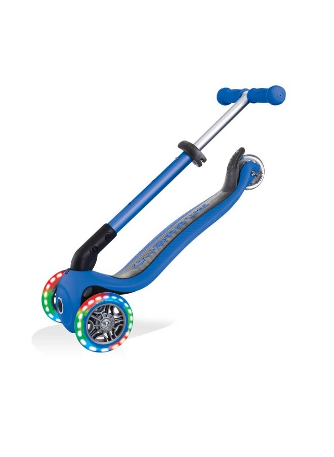 Junior Foldable 3-Wheeled Kick Scooter (Navy Blue)