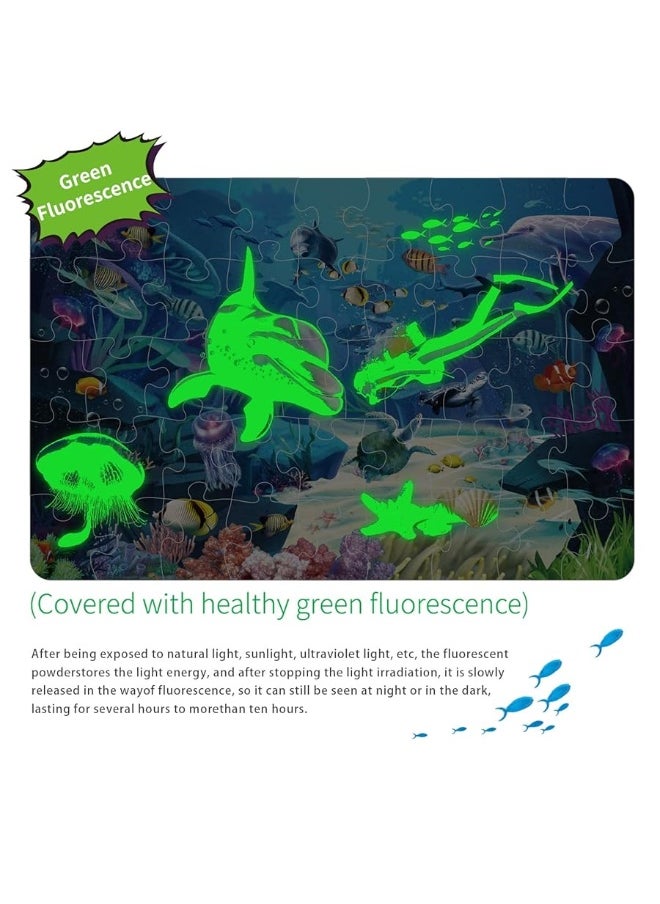 Kids Puzzle Puzzles for Kids Ages 48 Underwater Floor Puzzle Raising Children Recognition Promotes HandEye Coordinatio 46Pcs