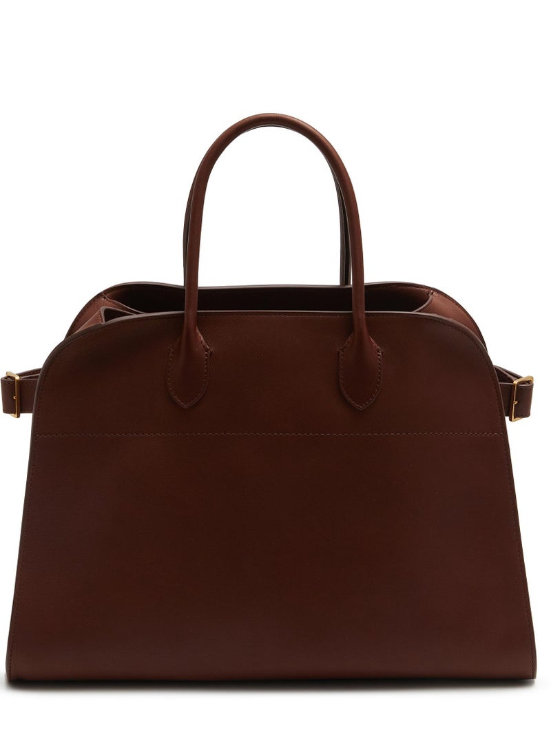 The Row Margaux 15 smooth leather tote