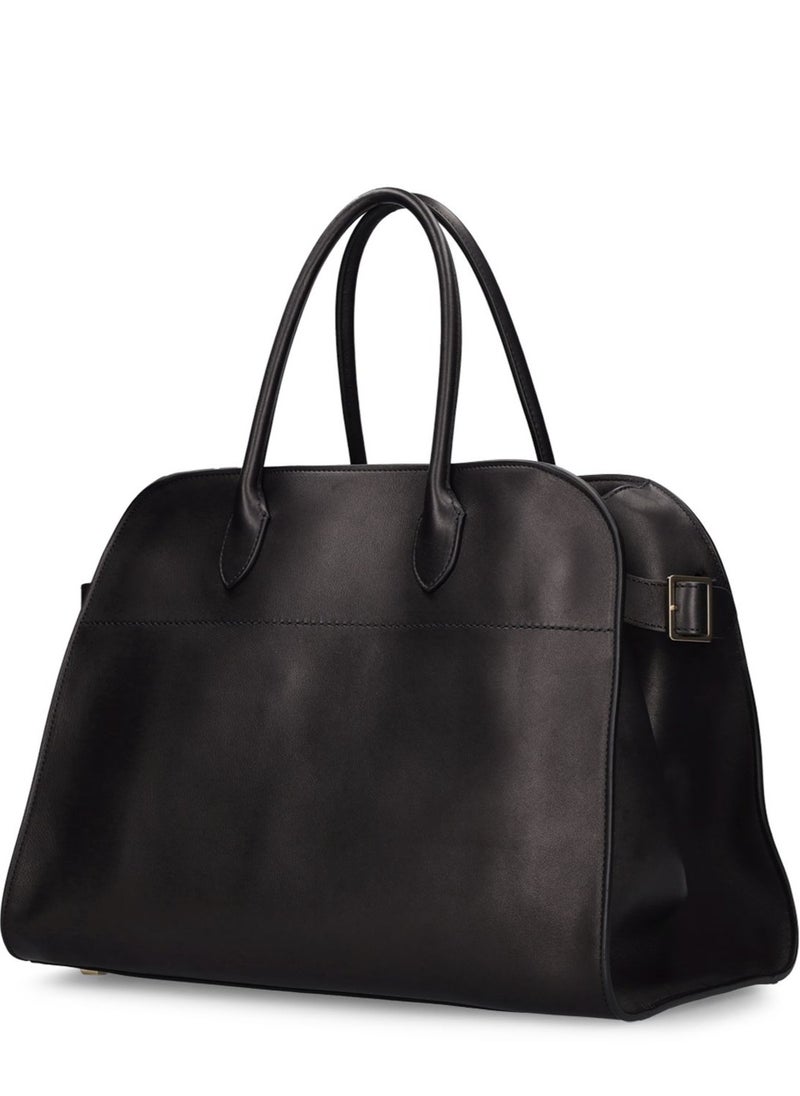 The Row Margaux 15 smooth leather tote