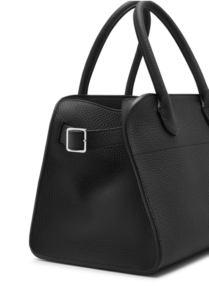 The Row Margaux 10 Top-Handle Bag in Plain Leather