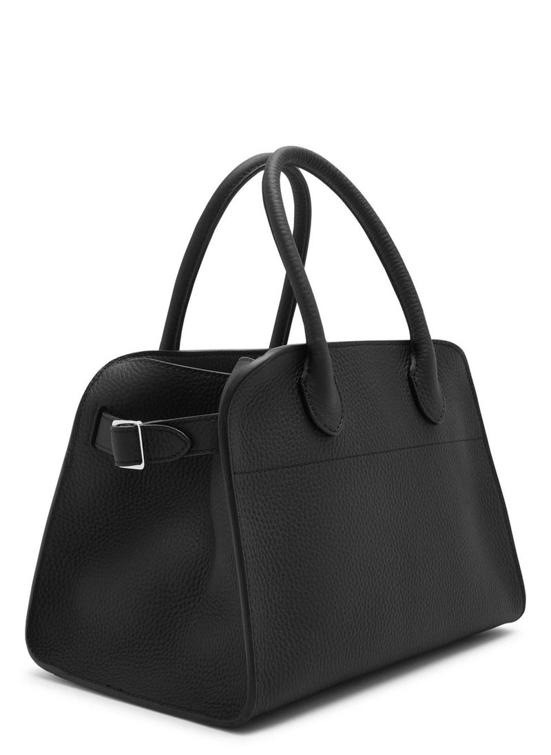 The Row Margaux 10 Top-Handle Bag in Plain Leather