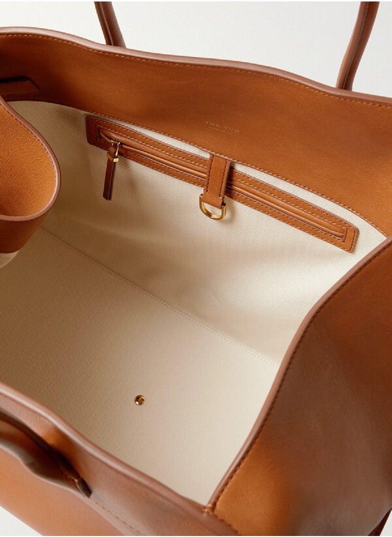 The Row Margaux 15 smooth leather tote