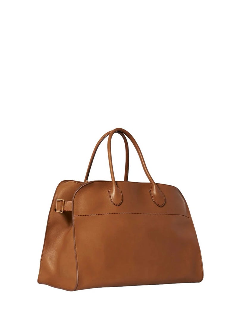 The Row Margaux 15 smooth leather tote