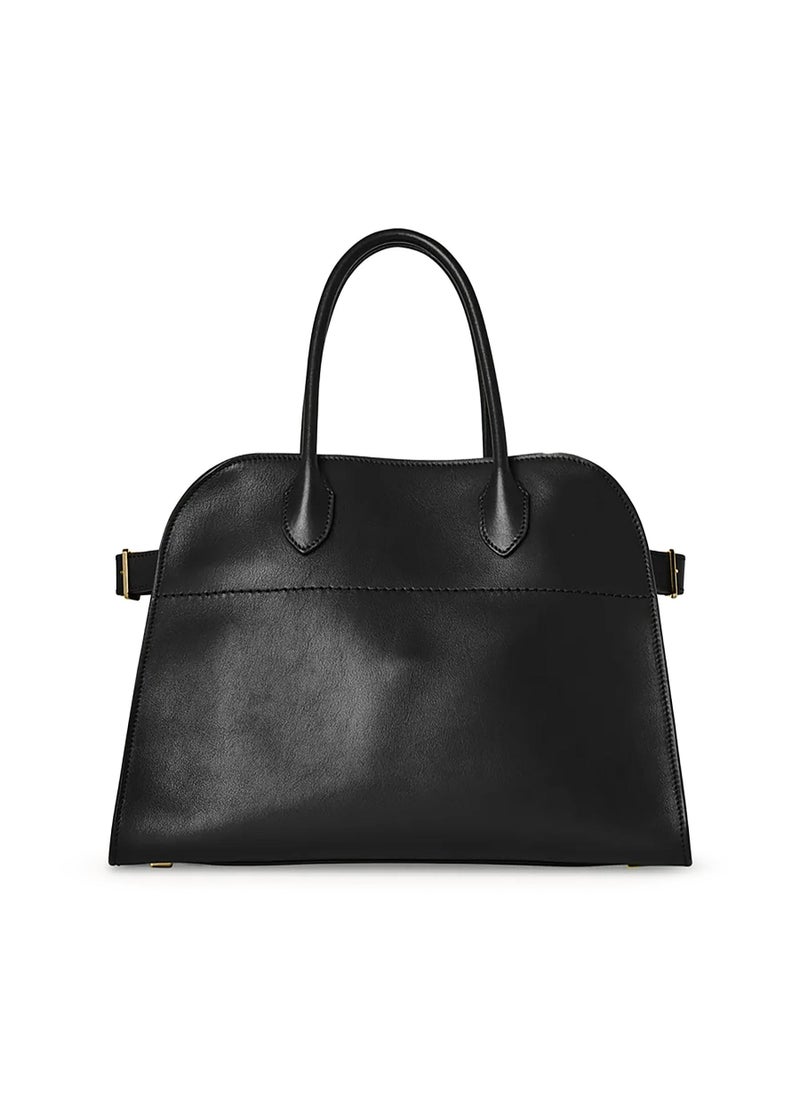 The Row Margaux 10 Top-Handle Bag in Plain Leather