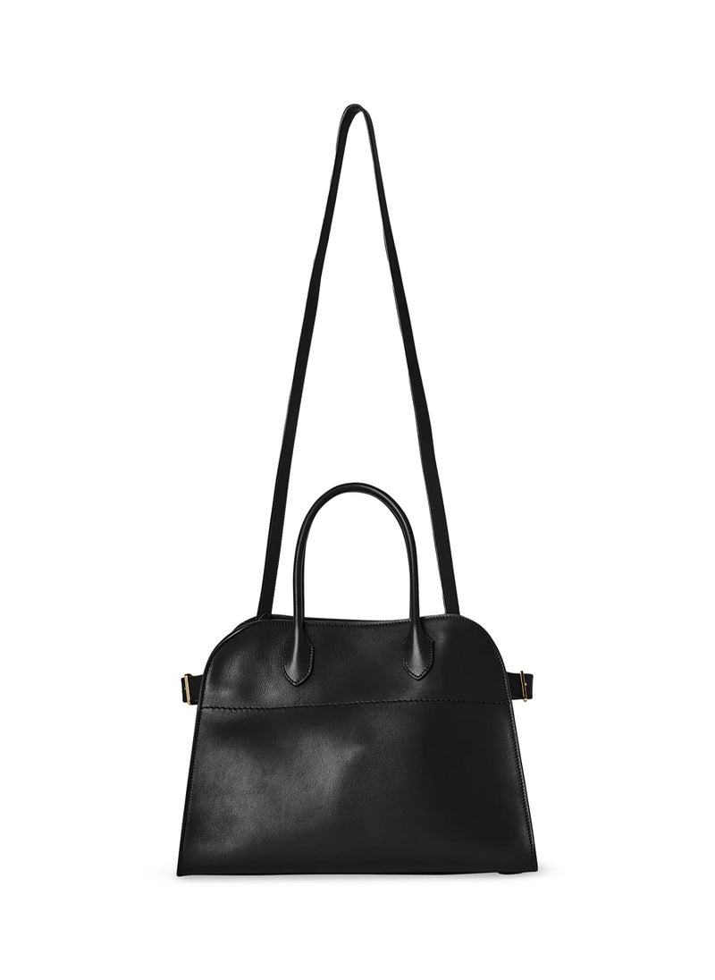 The Row Margaux 10 Top-Handle Bag in Plain Leather