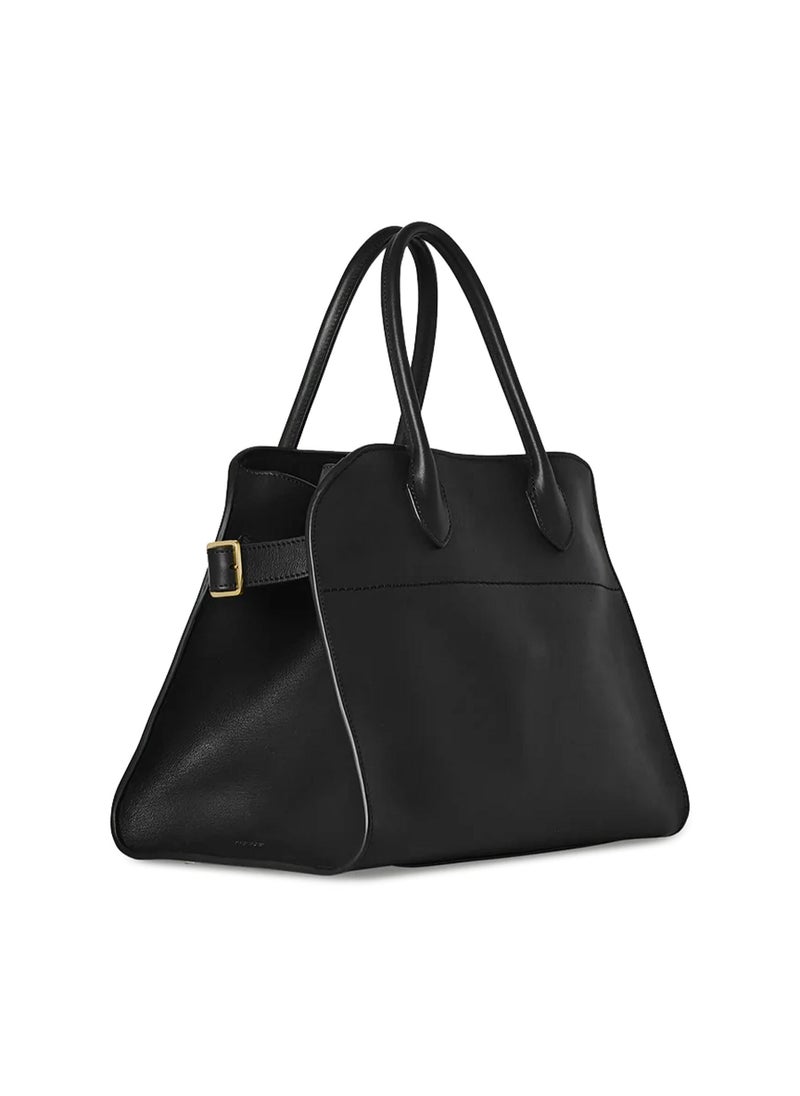 The Row Margaux 10 Top-Handle Bag in Plain Leather