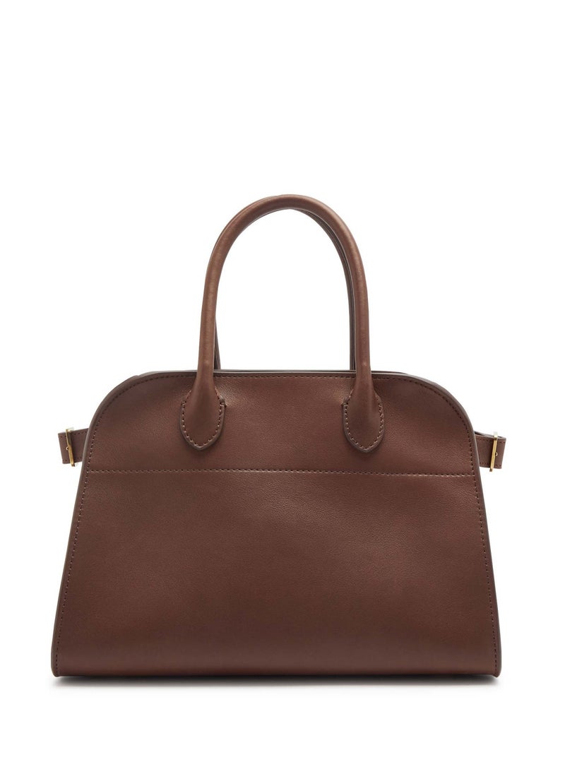 The Row Margaux 10 Top-Handle Bag in Plain Leather