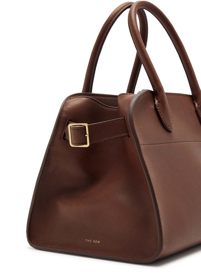 The Row Margaux 10 Top-Handle Bag in Plain Leather