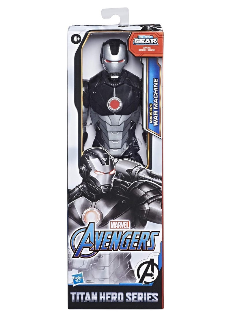 Avengers Titan Hero Series Blast Gear Marvel’s War Machine Action Figure, 12-Inch Toy, Inspired by The Marvel Universe, for Kids Ages 4 and Up