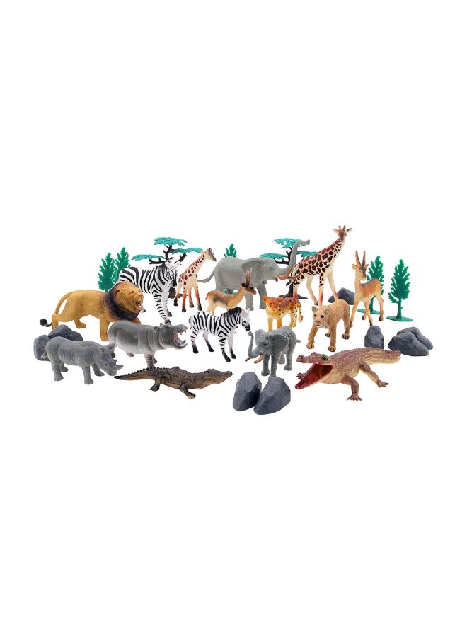 Wenno Wild Animals Figures (6 cm, 13 Pieces)