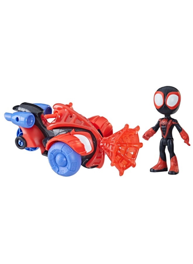 Spidey & His Amazing Friends Miles Morales Action Figure & Techno-Racer Vehicle