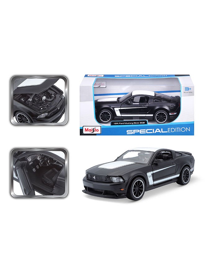 1:24 Se (A) - Ford Mustang Boss 302 Dull Black Officially Licensed Scaled Replicas of Collectible Diecast Metal Models with Exquisite Interior & Exterior Detailing for All Ages