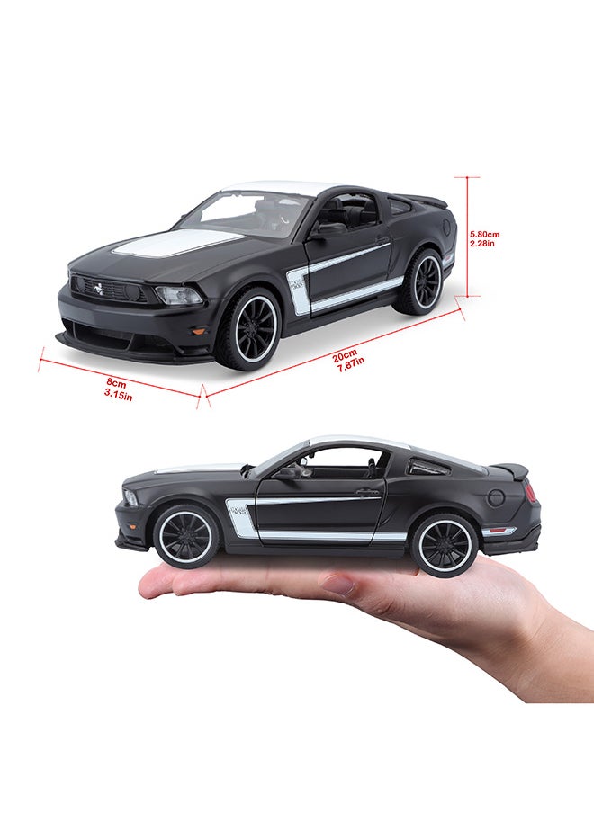 1:24 Se (A) - Ford Mustang Boss 302 Dull Black Officially Licensed Scaled Replicas of Collectible Diecast Metal Models with Exquisite Interior & Exterior Detailing for All Ages