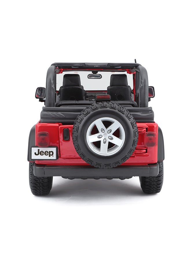 1:18 Se (A)-Jeep Wrangler Rubicon Red Officially Licensed Scaled Replicas of Collectible Diecast Metal Models with Exquisite Interior & Exterior Detailing for All Ages