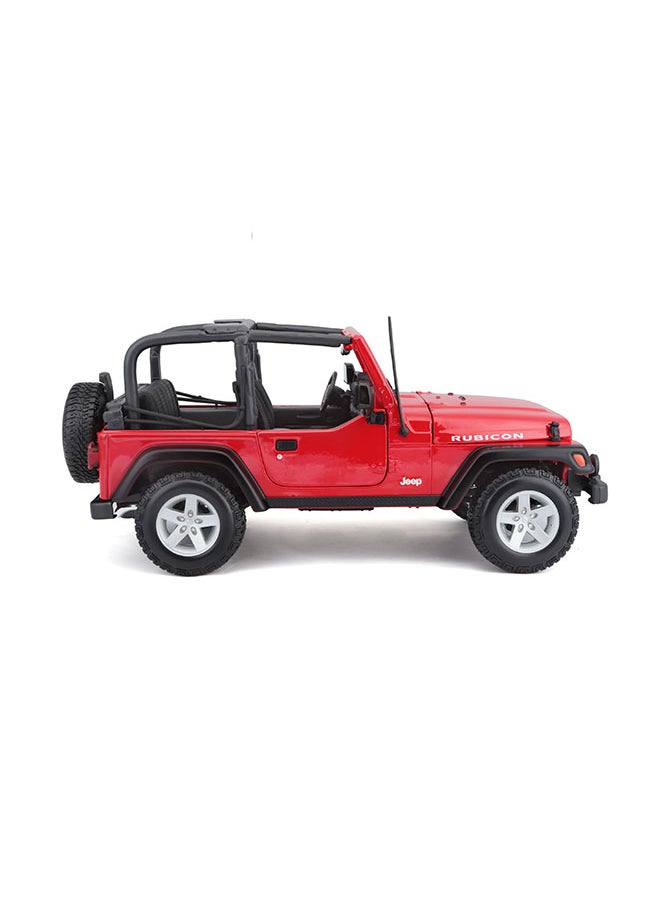 1:18 Se (A)-Jeep Wrangler Rubicon Red Officially Licensed Scaled Replicas of Collectible Diecast Metal Models with Exquisite Interior & Exterior Detailing for All Ages