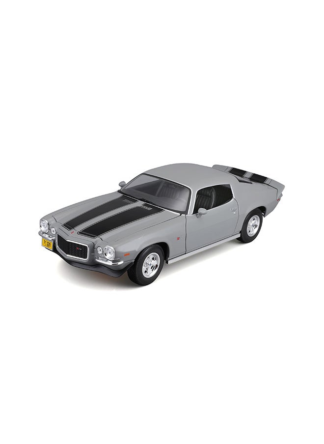 1:18 1971 Chevrolet Camaro Gray Officially Licensed Scaled Replicas of Collectible Diecast Metal Models with Exquisite Interior & Exterior Detailing for All Ages