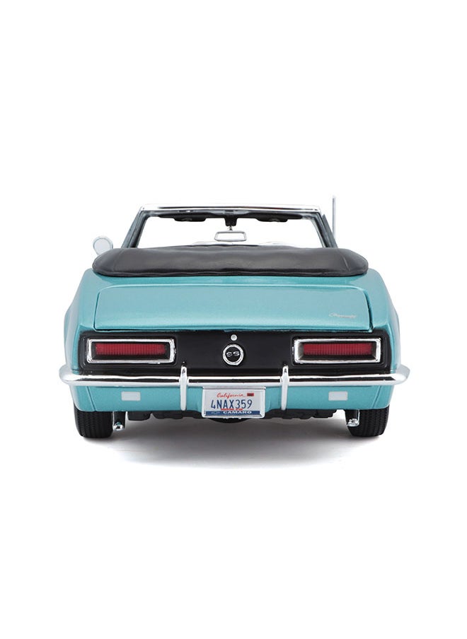 1:18 Se (A)-1967 Met Turquoise Chevrolet Camaro Ss 396 Convertible Officially Licensed Scaled Replicas of Collectible Diecast Metal Models with Exquisite Interior & Exterior Detailing for All Ages