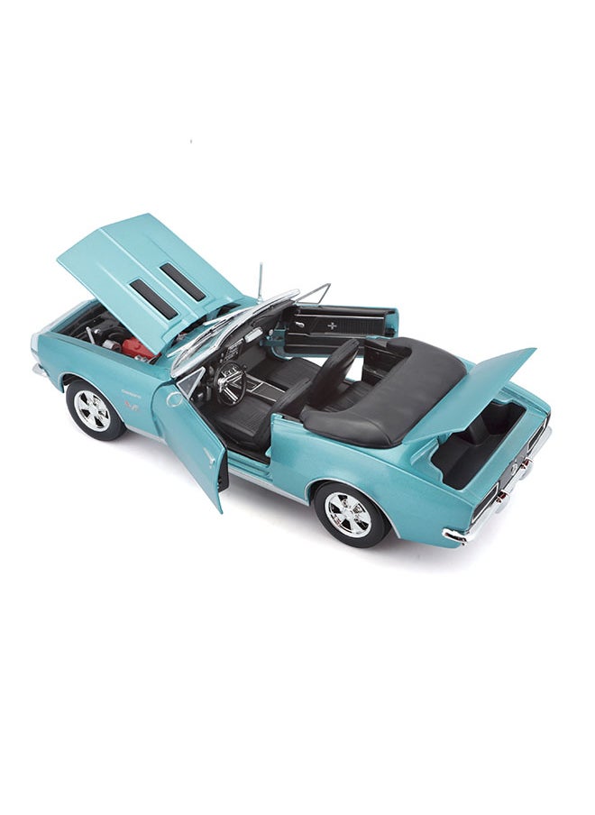 1:18 Se (A)-1967 Met Turquoise Chevrolet Camaro Ss 396 Convertible Officially Licensed Scaled Replicas of Collectible Diecast Metal Models with Exquisite Interior & Exterior Detailing for All Ages