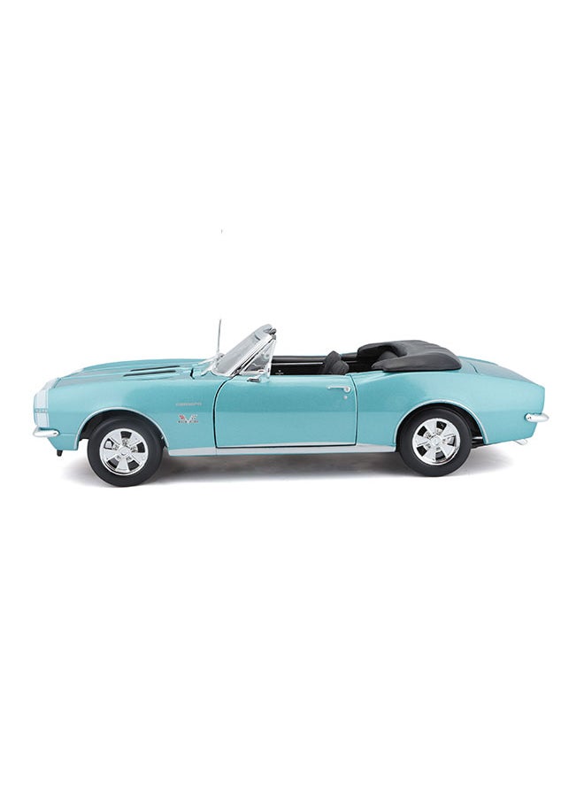 1:18 Se (A)-1967 Met Turquoise Chevrolet Camaro Ss 396 Convertible Officially Licensed Scaled Replicas of Collectible Diecast Metal Models with Exquisite Interior & Exterior Detailing for All Ages