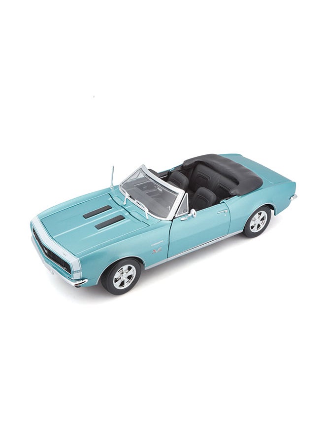 1:18 Se (A)-1967 Met Turquoise Chevrolet Camaro Ss 396 Convertible Officially Licensed Scaled Replicas of Collectible Diecast Metal Models with Exquisite Interior & Exterior Detailing for All Ages