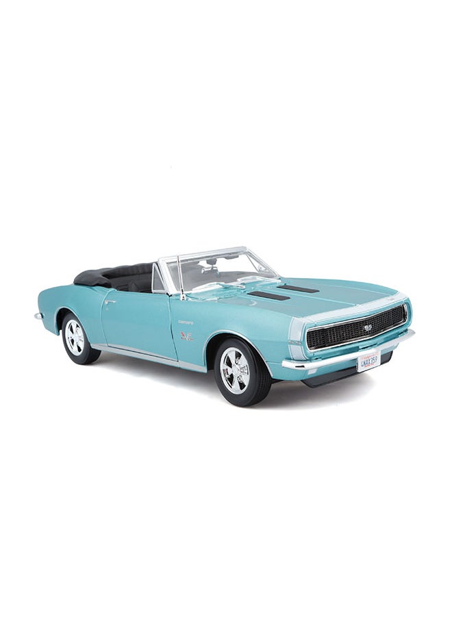 1:18 Se (A)-1967 Met Turquoise Chevrolet Camaro Ss 396 Convertible Officially Licensed Scaled Replicas of Collectible Diecast Metal Models with Exquisite Interior & Exterior Detailing for All Ages