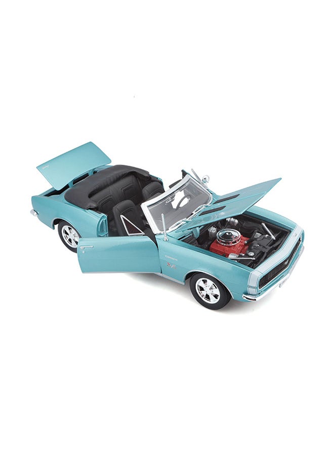 1:18 Se (A)-1967 Met Turquoise Chevrolet Camaro Ss 396 Convertible Officially Licensed Scaled Replicas of Collectible Diecast Metal Models with Exquisite Interior & Exterior Detailing for All Ages