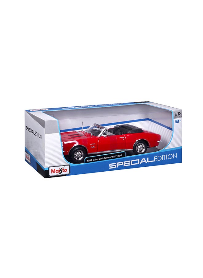 1:18 Se (A)-1967 Chevrolet Camaro Ss 396 Convertible Red Officially Licensed Scaled Replicas of Collectible Diecast Metal Models with Exquisite Interior & Exterior Detailing for All Ages