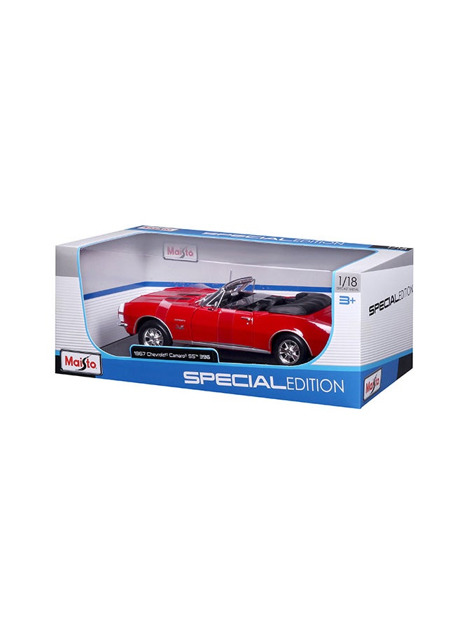 1:18 Se (A)-1967 Chevrolet Camaro Ss 396 Convertible Red Officially Licensed Scaled Replicas of Collectible Diecast Metal Models with Exquisite Interior & Exterior Detailing for All Ages