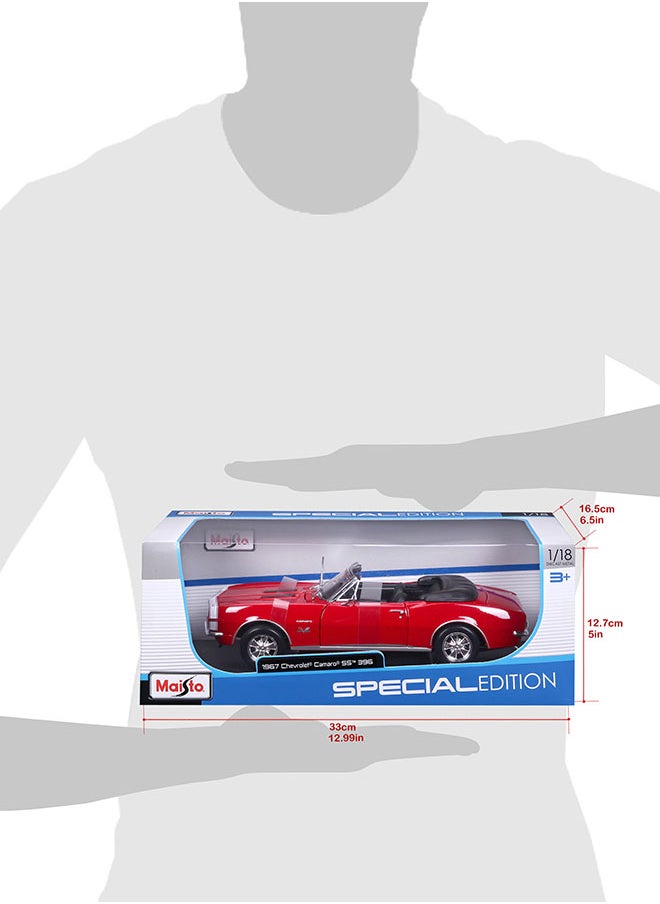 1:18 Se (A)-1967 Chevrolet Camaro Ss 396 Convertible Red Officially Licensed Scaled Replicas of Collectible Diecast Metal Models with Exquisite Interior & Exterior Detailing for All Ages