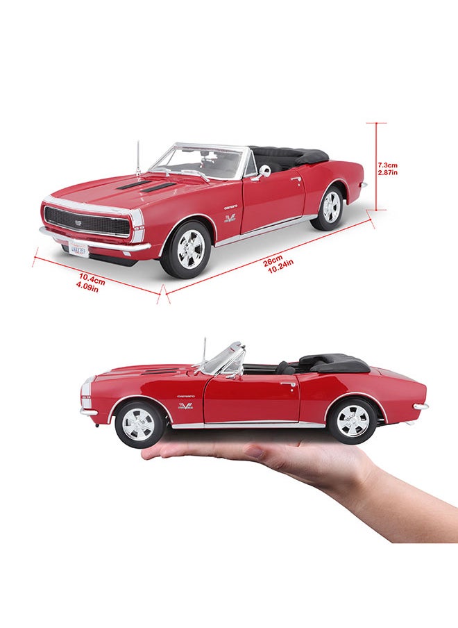 1:18 Se (A)-1967 Chevrolet Camaro Ss 396 Convertible Red Officially Licensed Scaled Replicas of Collectible Diecast Metal Models with Exquisite Interior & Exterior Detailing for All Ages