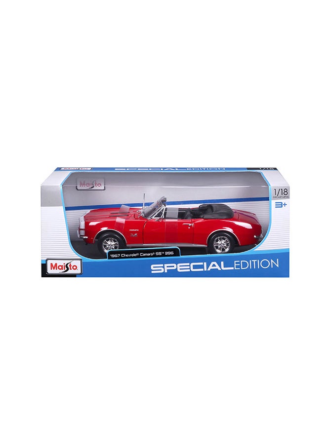 1:18 Se (A)-1967 Chevrolet Camaro Ss 396 Convertible Red Officially Licensed Scaled Replicas of Collectible Diecast Metal Models with Exquisite Interior & Exterior Detailing for All Ages