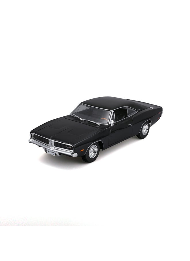 1:18 1969 Dodge Charger R-T Met Black Officially Licensed Scaled Replicas of Collectible Diecast Metal Models with Exquisite Interior & Exterior Detailing for All Ages